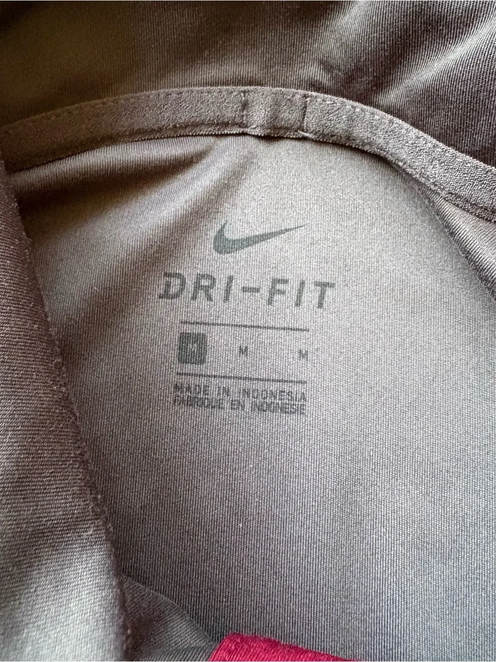 Nike Dri-Fit Florida State University FSU Gray Garnet Polo Football Game Sz M